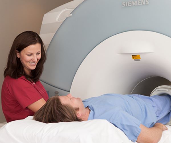 MRI with patient